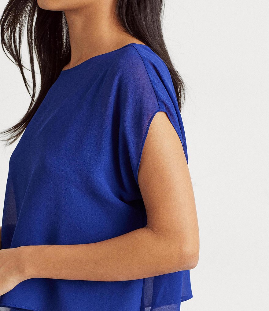 Sugarlips Animal Print Tie Sleeve Ruffle Hem Mini Dress