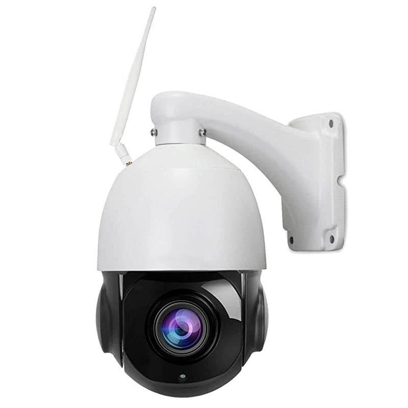 2.4G 4.5inch WiFi Wireless PTZ Security Camera 1080P HD Pan Tilt 20X Optical Zoom Surveillance Camera Audio 200ft Night Vision IP66 SD Card Recording Motion Detection & E-Mail/Push