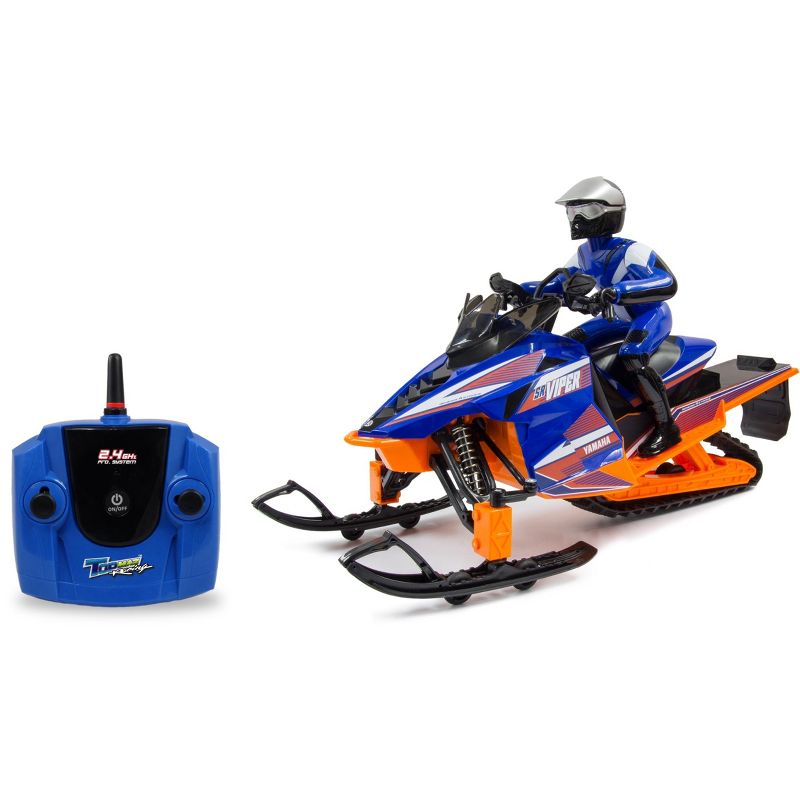 KidzTech 1:6 RC Yamaha Snowmobile Viper (Rechargeable) , Blue with orange