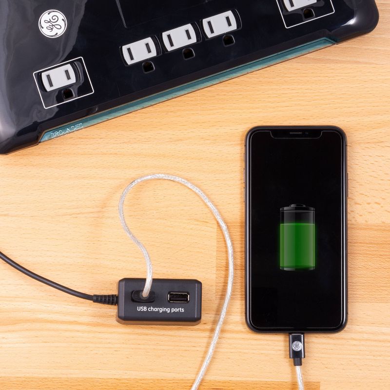 General Electric Ultra Pro 10 Outlet 2 USB 4' Cord Sur Protector