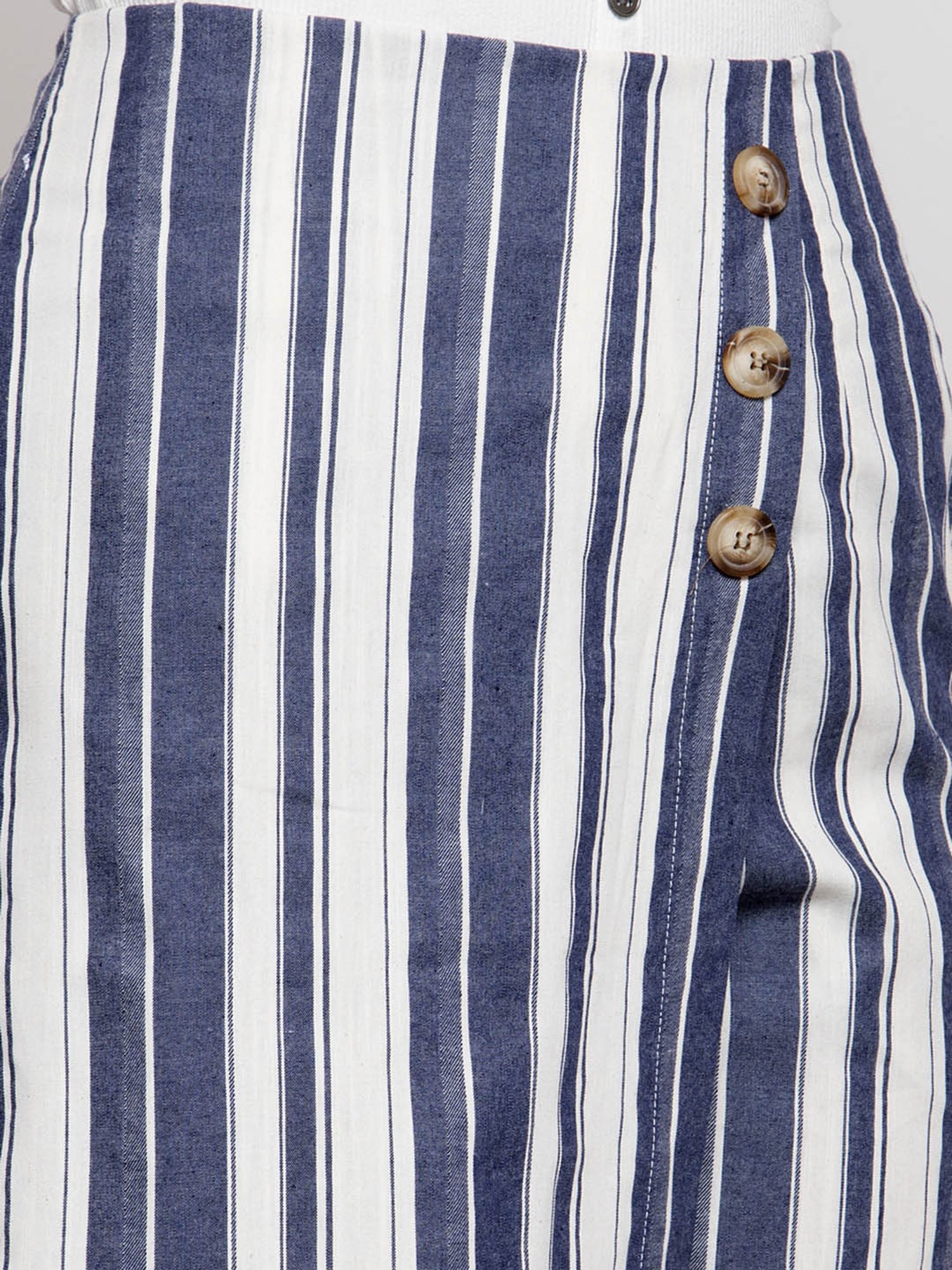 Global Republic White Striped Shorts