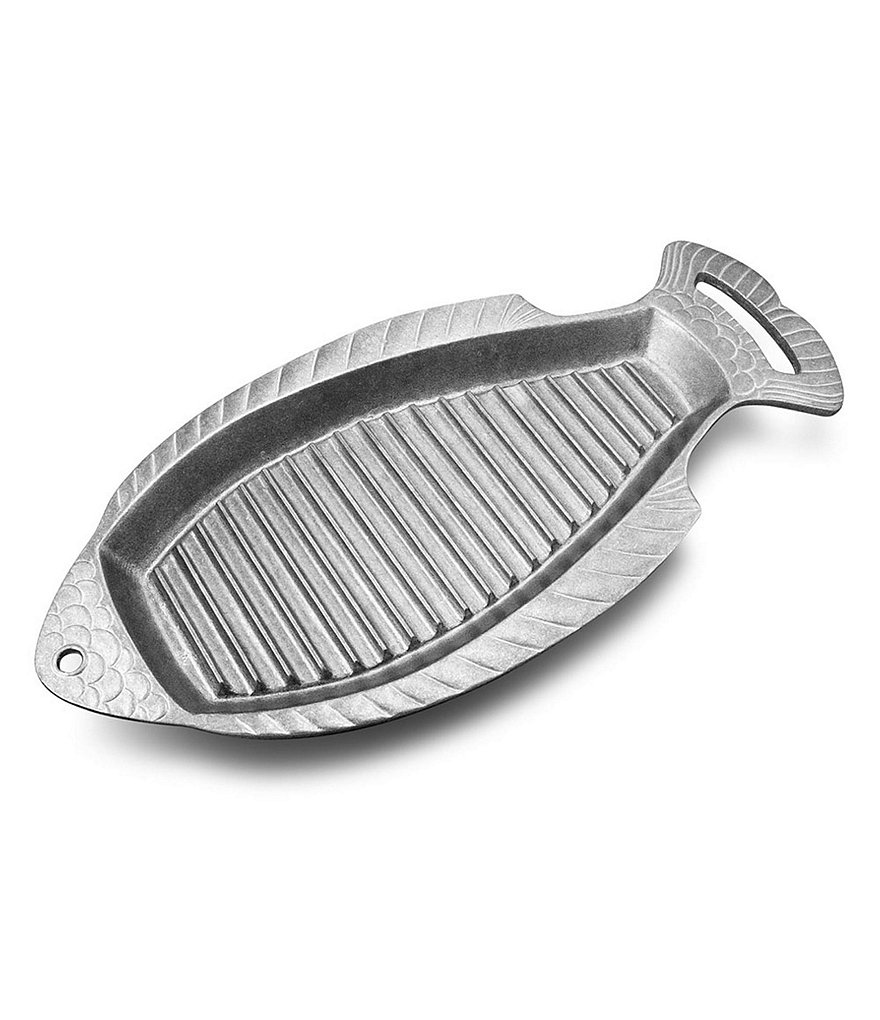 Wilton Armetale Gourmet Grillware Grilling Fish Pan