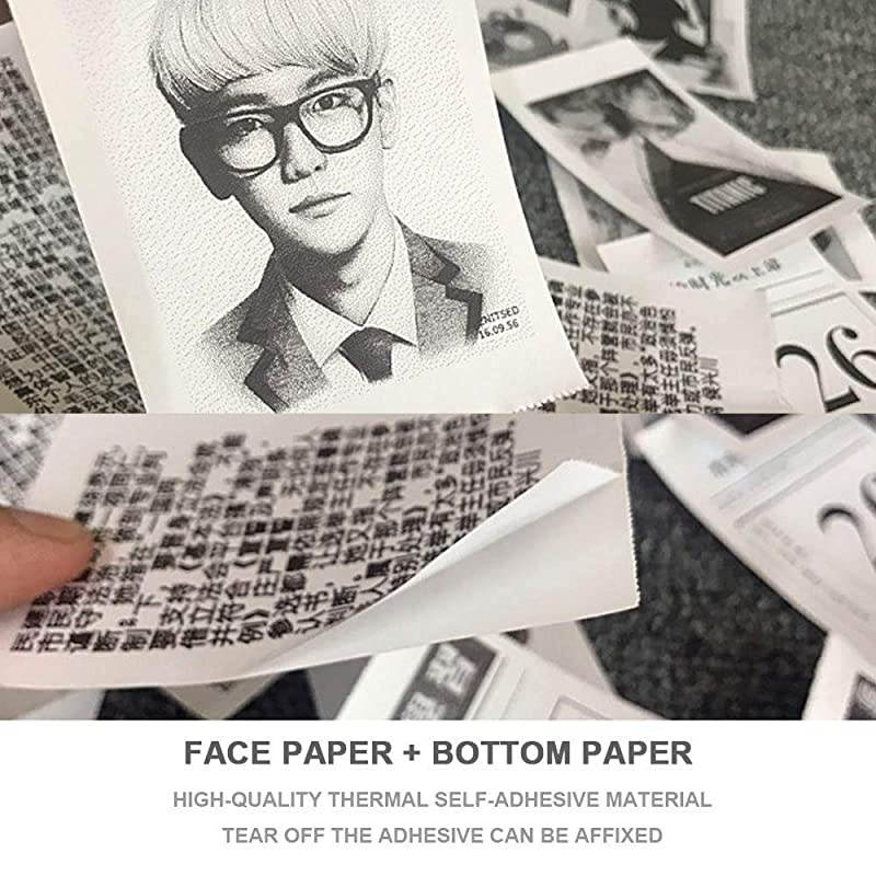 Thermal Paper Rolls 57 x 30mm Sticker Thermal Paper for Paperang Mini Photo Printer 3 Thermal Paper for Fun Study Work Small Size for Mini Printer