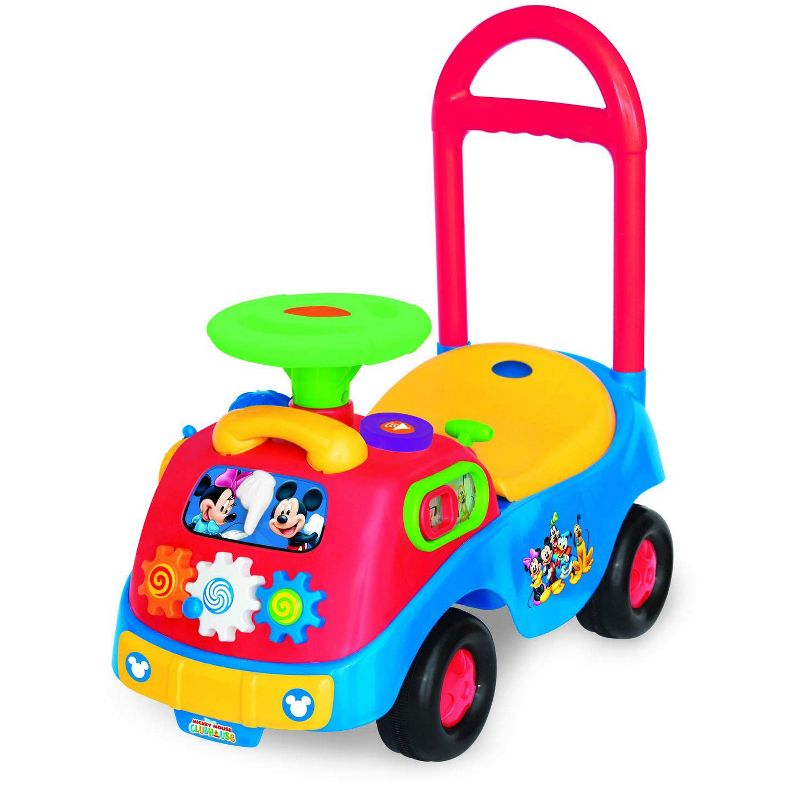 Kiddieland Toys KDL-035311 Disney Mickey and Friends Gears Ride On Push Toy Car