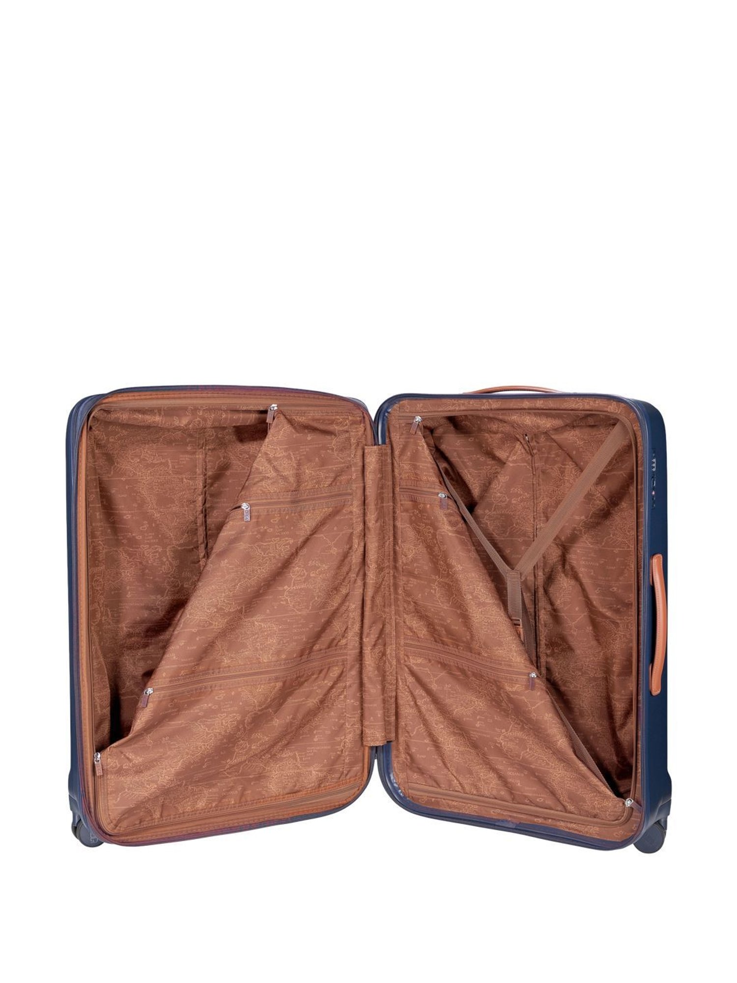 Jump Uppsala Rigid Navy 8 Wheels Large Hard Cabin Trolley Bag