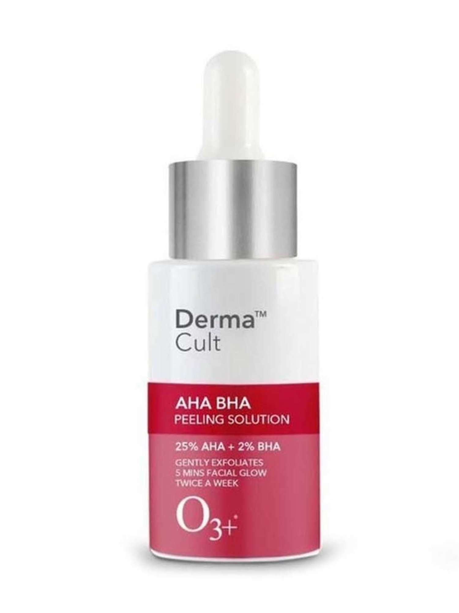 O3+ Derma Cult 25% AHA & BHA 2% Peeling Solution for Glowing Skin - 30 ml