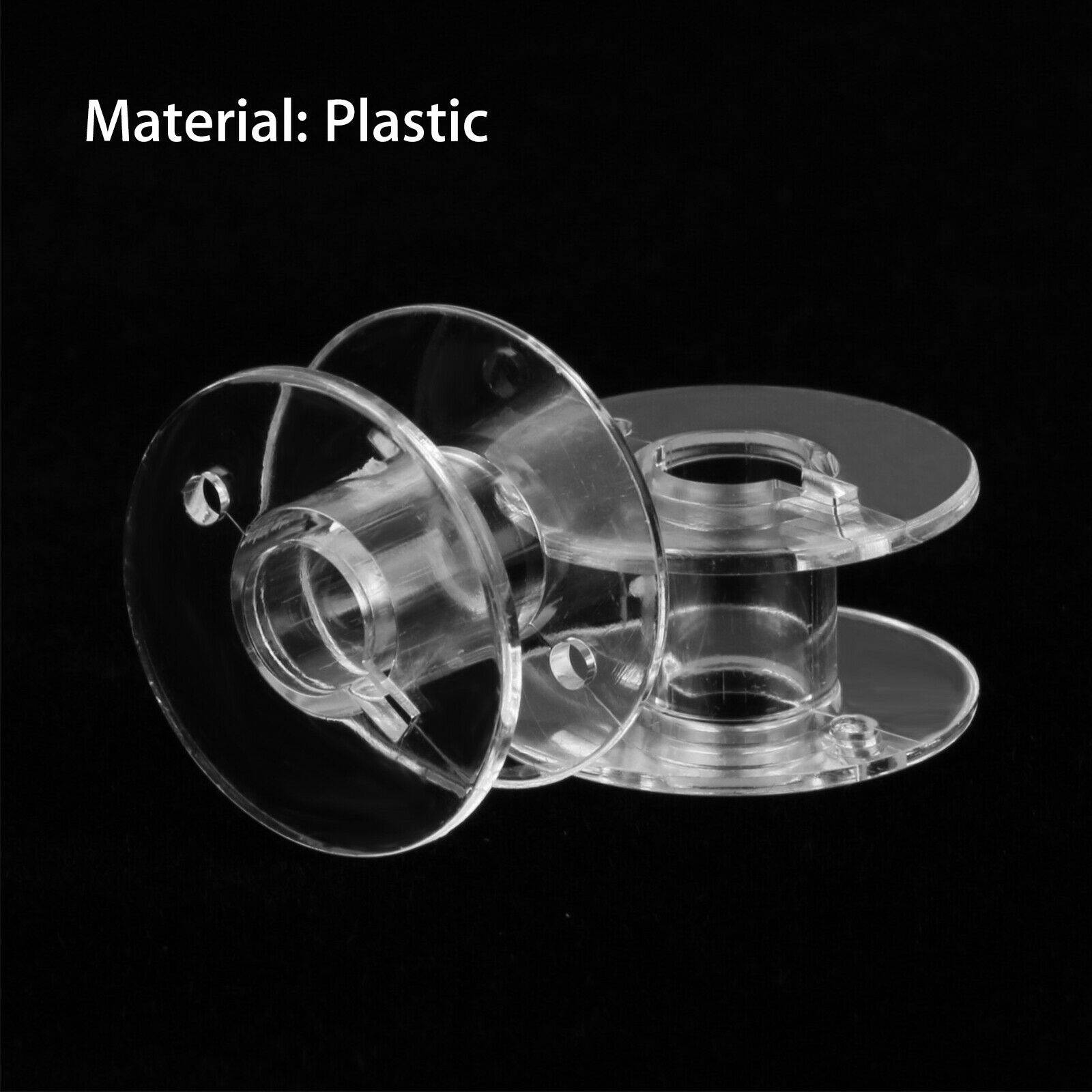 25Pcs Empty Bobbins Sewing Machine Spools with Box for Brother Janome Singer