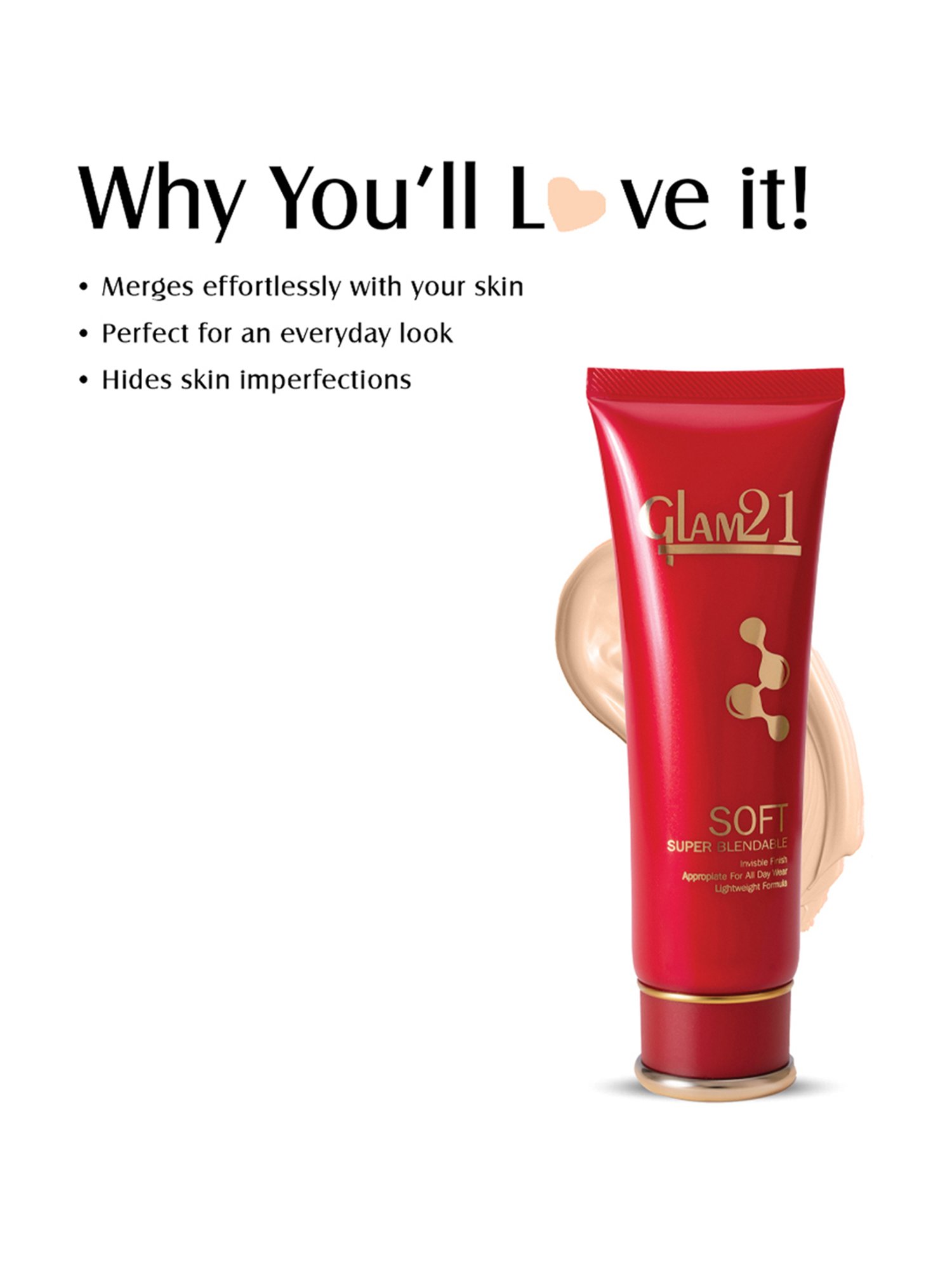 Glam21 Soft Super Blendable Tube Foundation 02 Natural - 50 gm