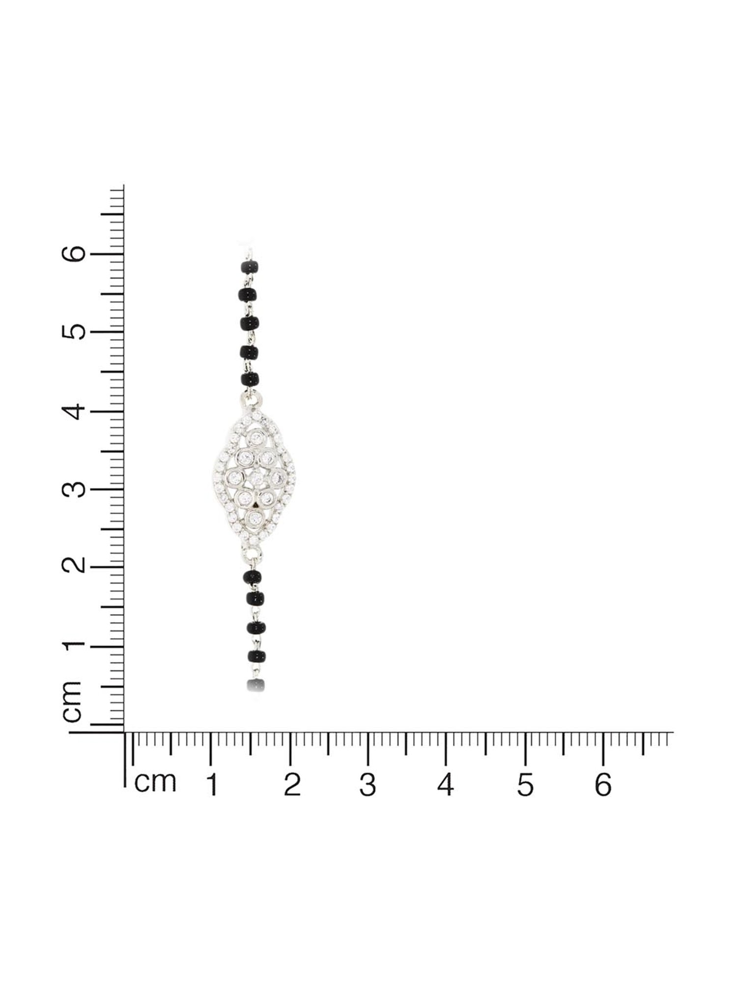 Anayra 92.5 Sterling Silver Mangalsutra Bracelet for Women