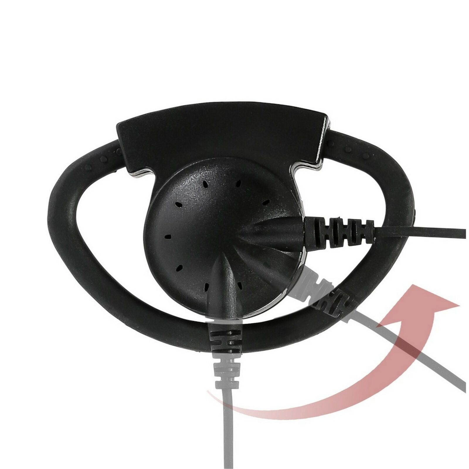 2 pcs Multi Pin Radio D-Sharp Earhanger PTT for Motorola GP628 Plus GP638 Plus