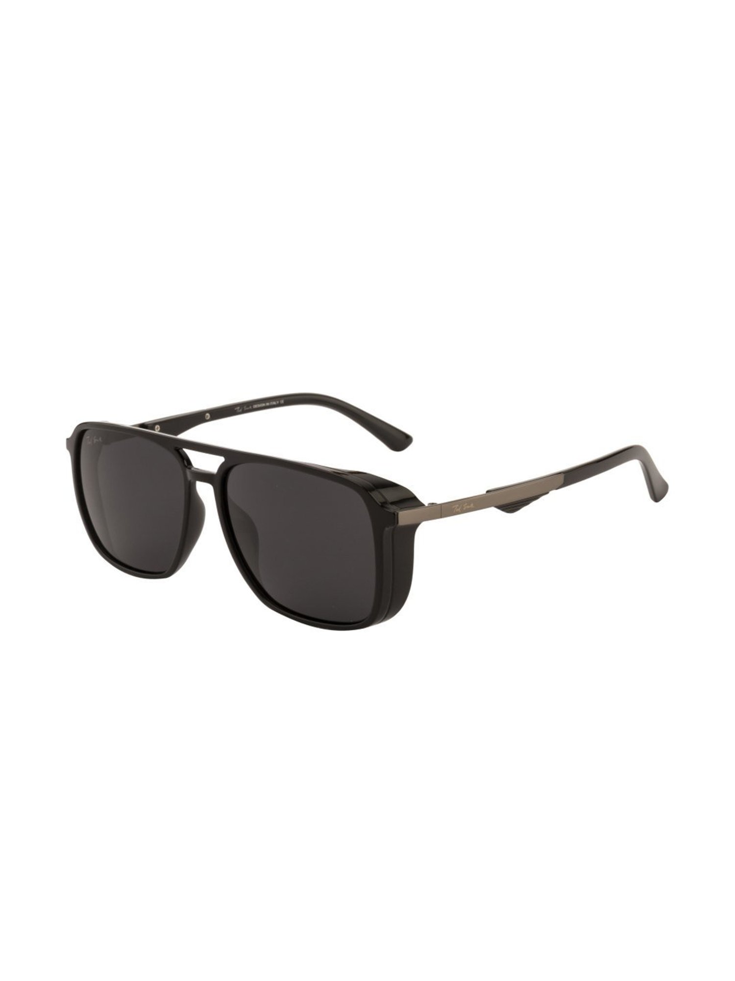 Ted Smith TS-1261S_GRY Black Polarized Aviator