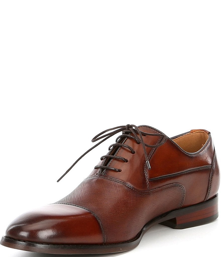 Steve Madden Men's Proctr Leather Cap Toe Oxfords