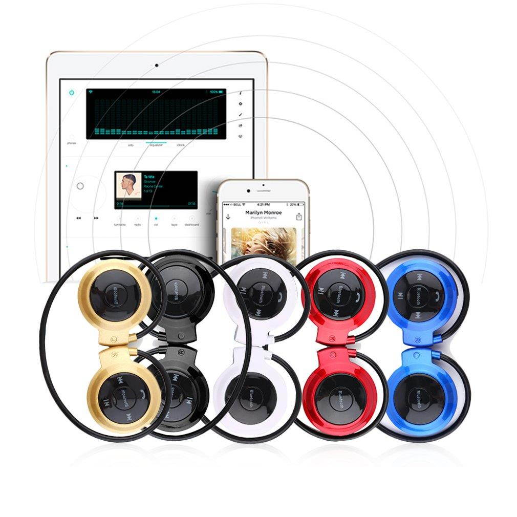 MINI503 Ear Hook Mini Sports Wireless Bluetooth Headset Hi-Fi Handsfree Stereo Earphone Headphone TF Card For MP3 Player