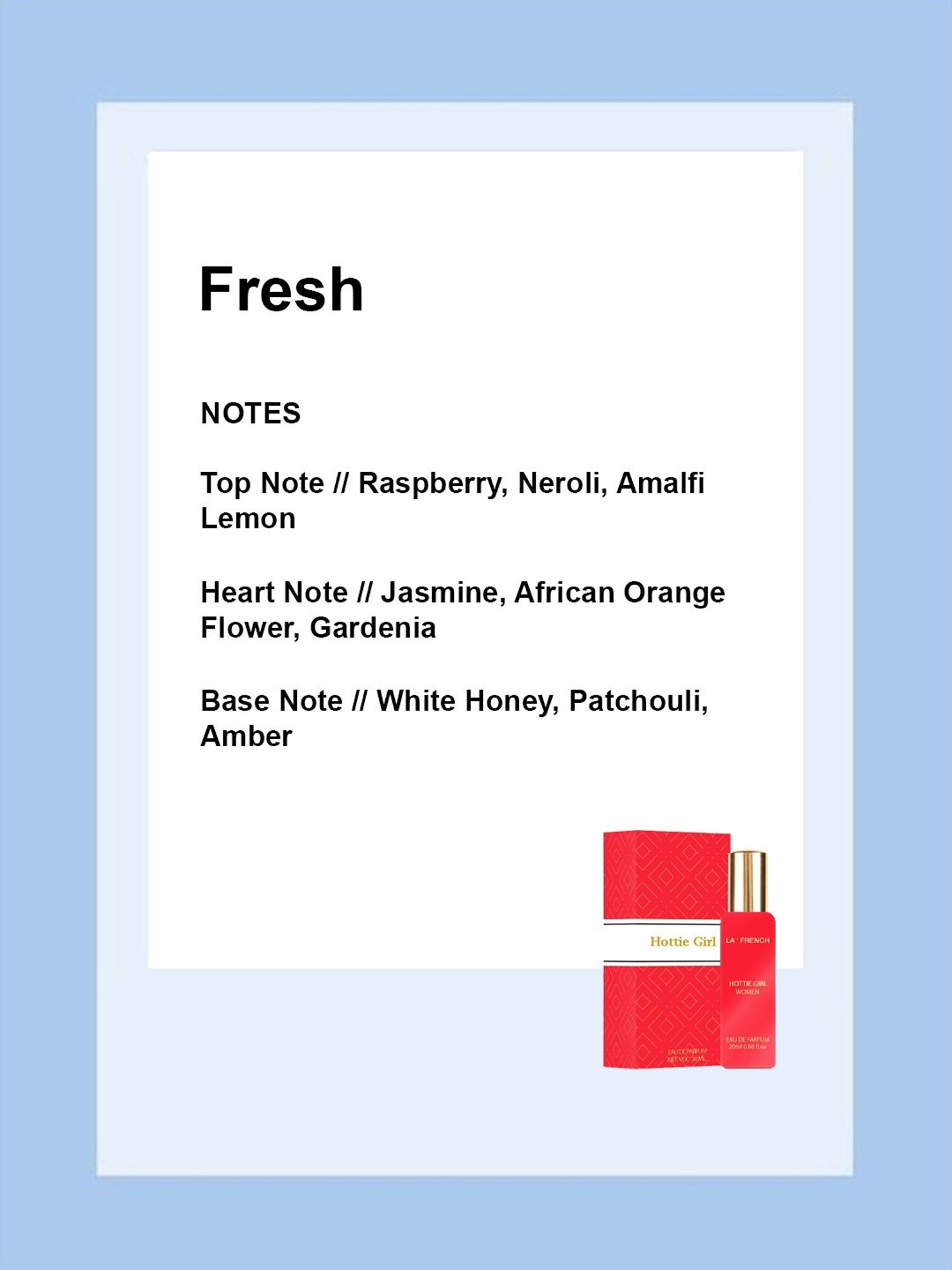 La'french Hottie Girl Eau de Parfum for Women - 20 ml