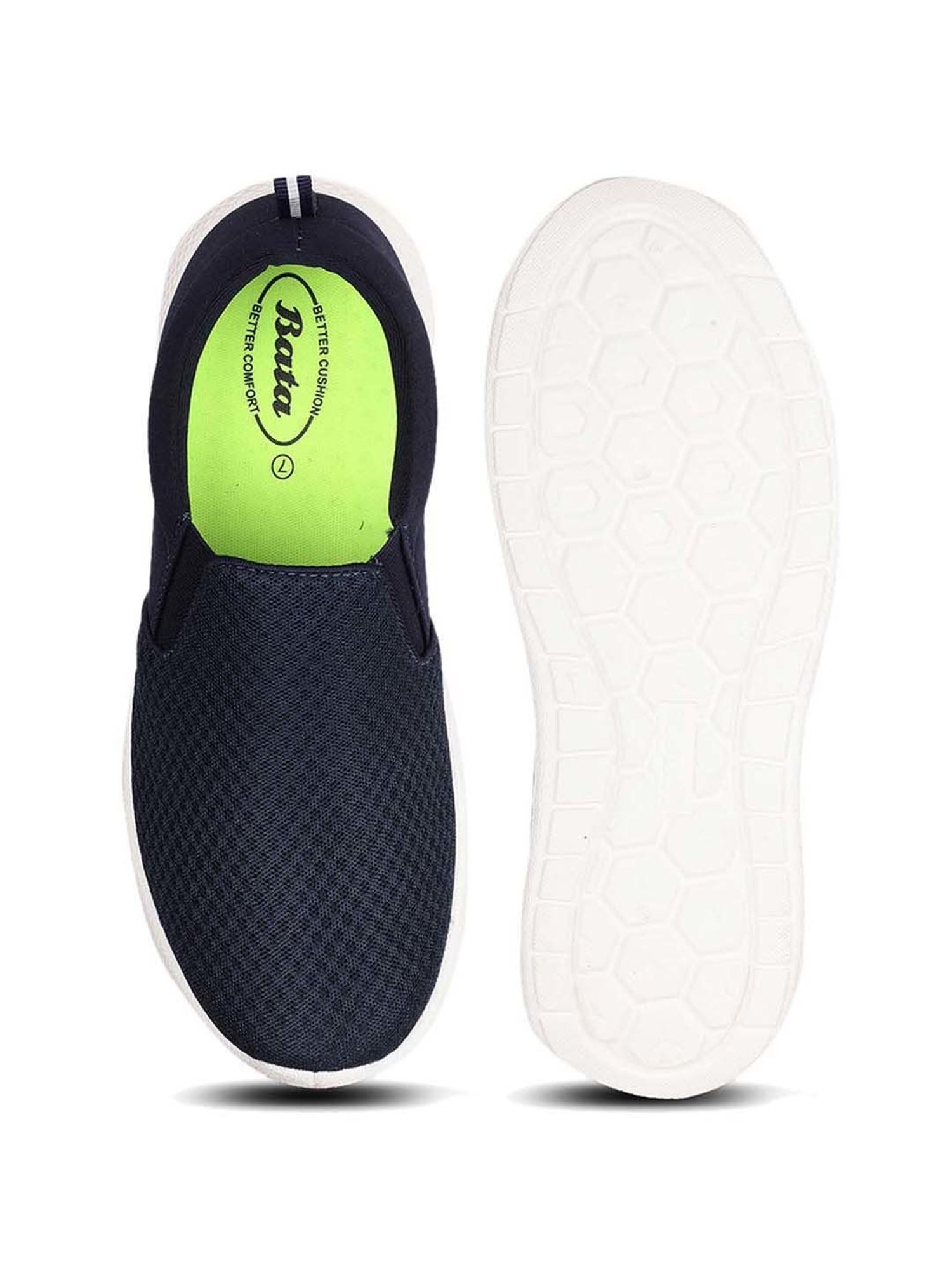 Bata Men's Navy Blue Casual Loafers