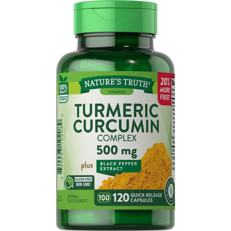 Nature's Truth Turmeric Curcumin Dietary Supplement Capsules - 120ct
