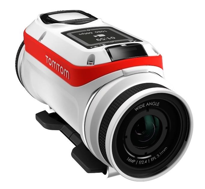 TomTom Bandit 16MP 4K Ultra HD Action Camera, Wi-Fi and Bluetooth Connectivity, GPS, Base Pack