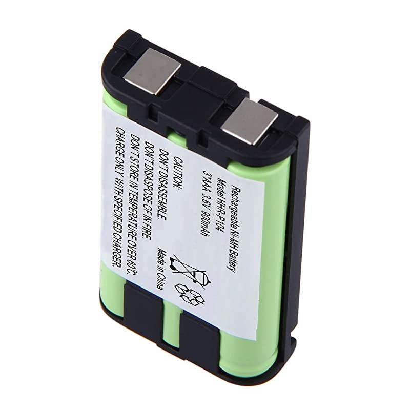3.6V Rechargeable Ni-MH Battery for Panasonic Cordless Phone HHR-P104 HHR-P104A Type29 (2 Pack)