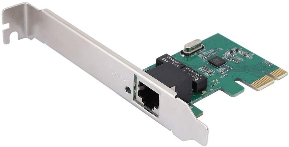 Redxiao PCI-E Network Card, 10/100/1000Mbps One-Port Practical Convenient Universal for PC Desktop Gigabit Ethernet LAN Card