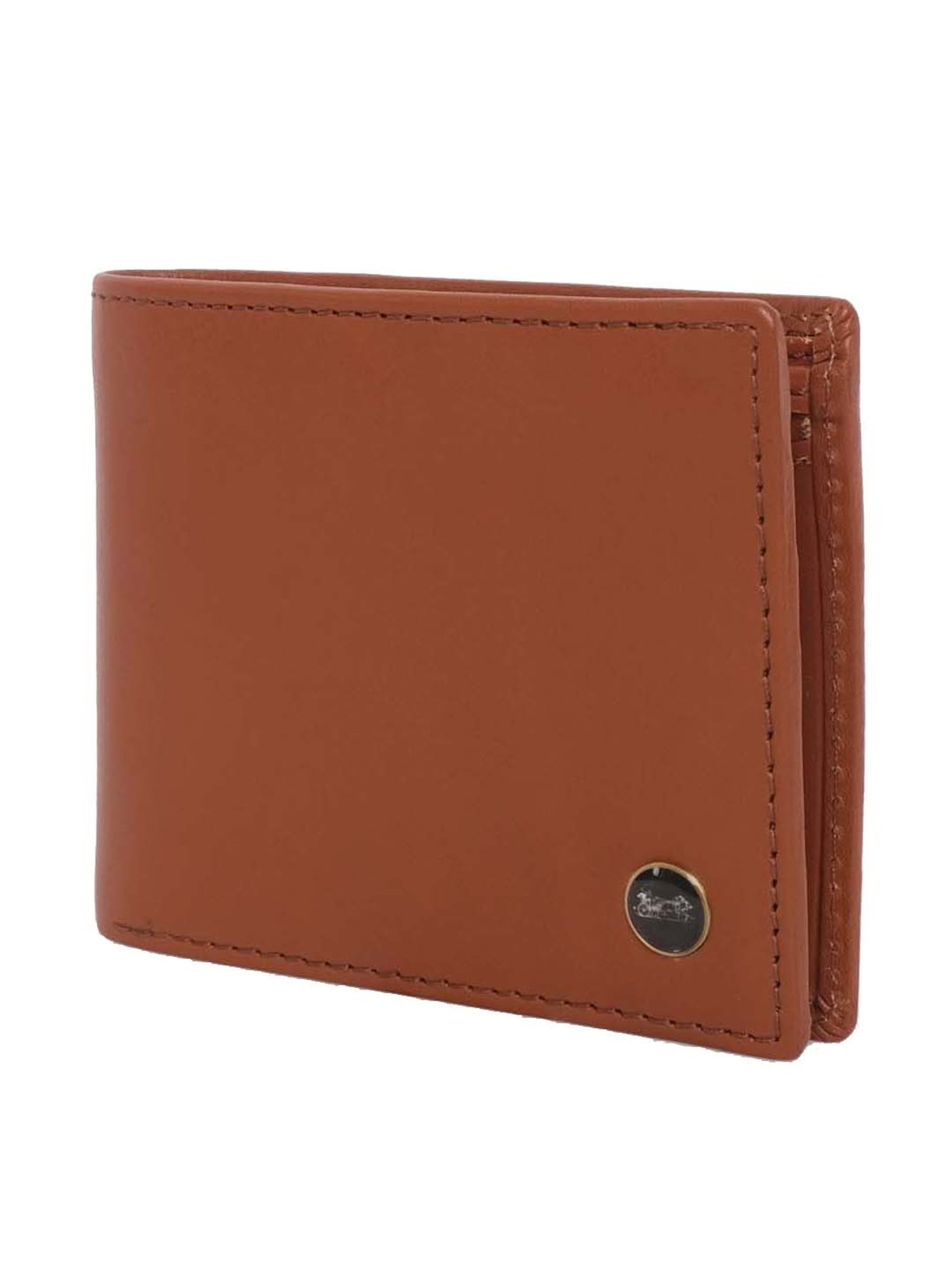 BELWABA Tan Casual Leather Bi-Fold Wallet for Men