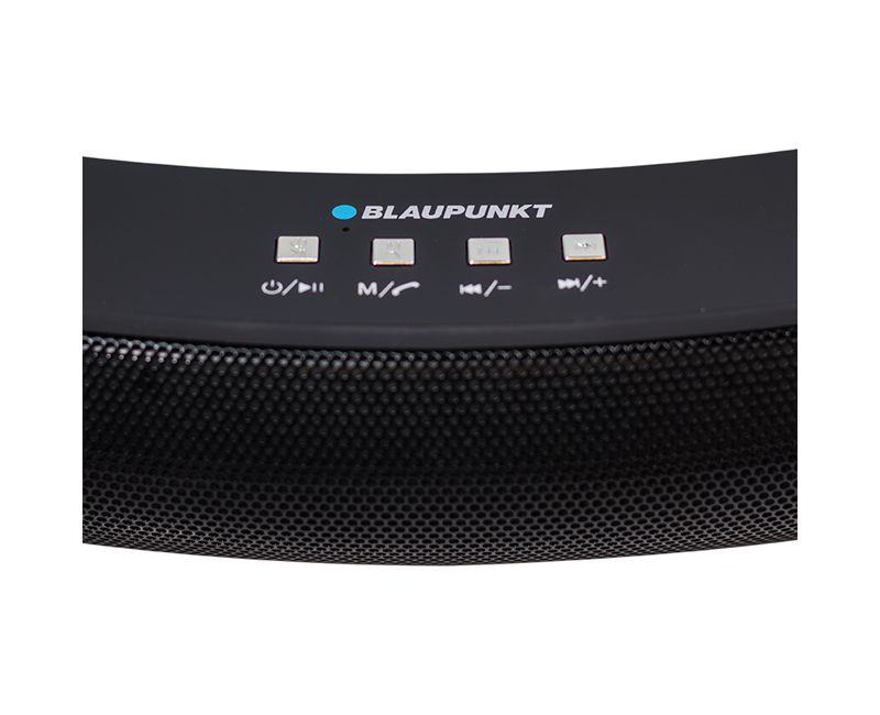 Blaupunkt BP1262 Portable Bluetooth Sound Bar Speaker - 10 W RMS - Black - 200 Hz to 20 kHz - Battery Rechargeable - USB