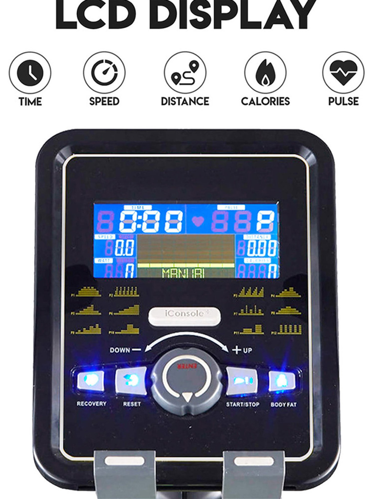 PowerMax Fitness BU-740 Upright Bike (Black)