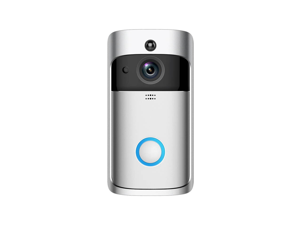 Video Doorbell Camera, Wi-Fi with Smart PIR Motion Detection, Wide Angle, Night Vision, Real-Time Notification, Two-Way Talk