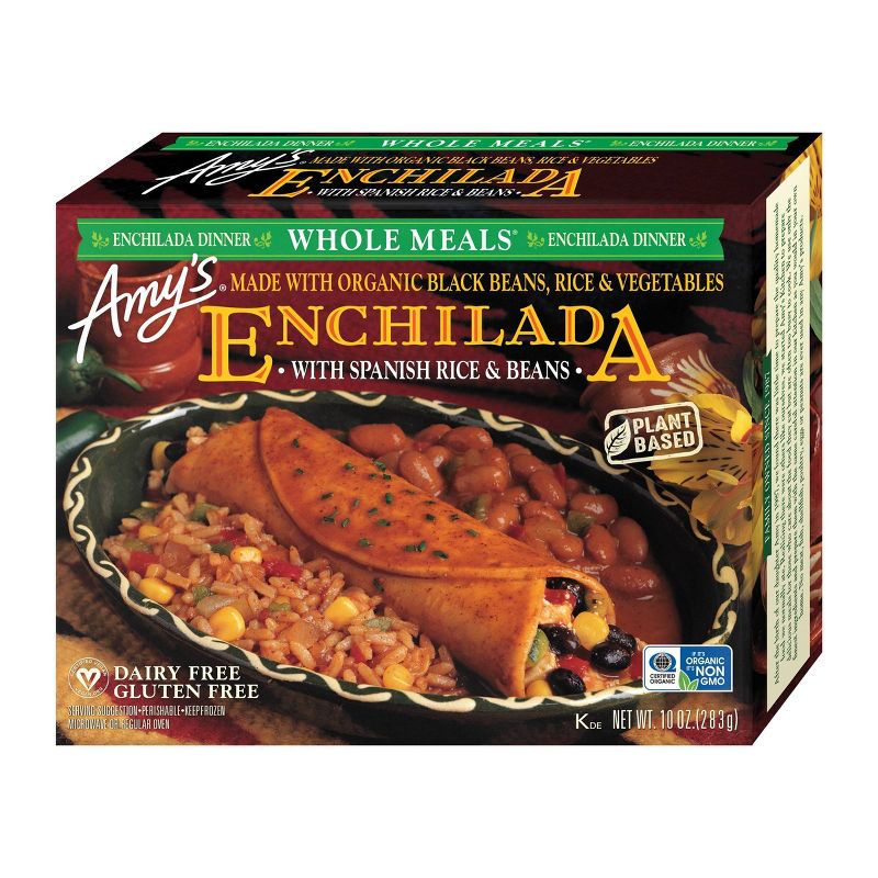 Amy's Spanish Rice & Beans Frozen Enchilada Meal - 10oz