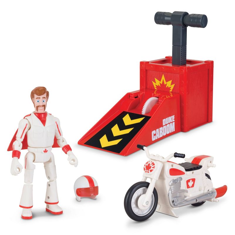 Toy Story Signature Collection Duke Caboom Stunt Set with Jump & Wheelie Action