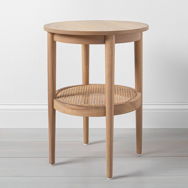 Wood & Cane Round Accent Table - Hearth & Hand™ with Magnolia