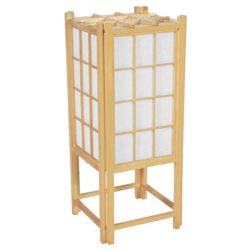 Window Pane Shoji Lamp - Natural (18")