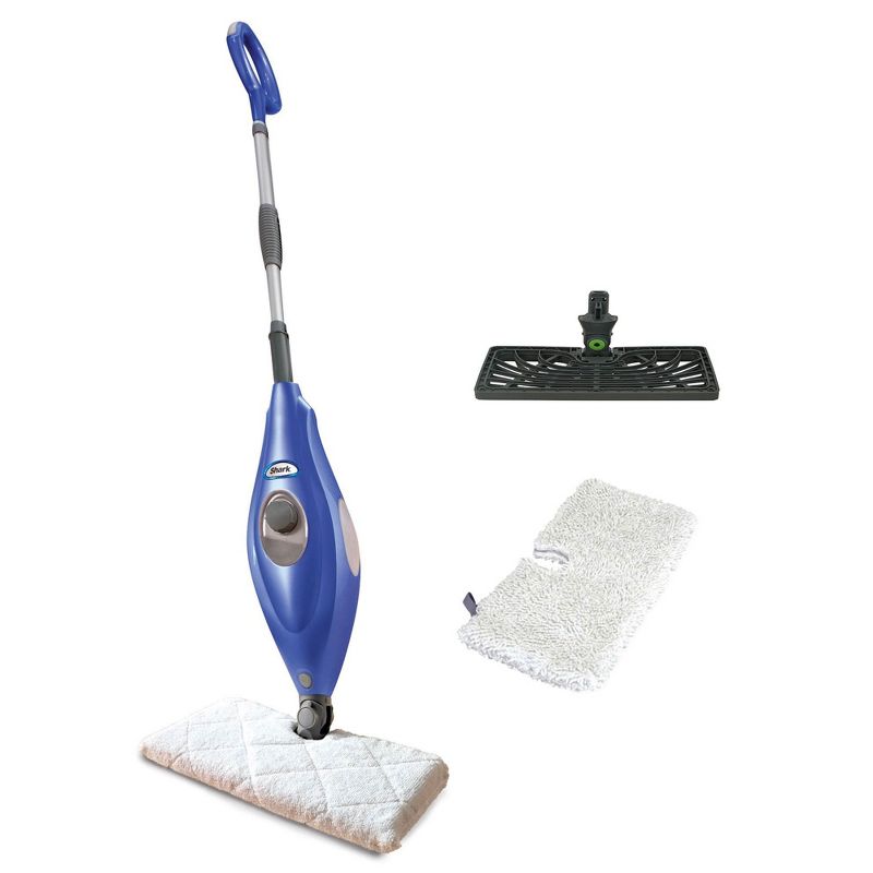 Shark S3501WM Electric Floor Steamer Steam Cleaner Pocket Mop with 2 Heads and 2 Microfiber Pads for Sealed Hard Floors (Certified Refurbished)