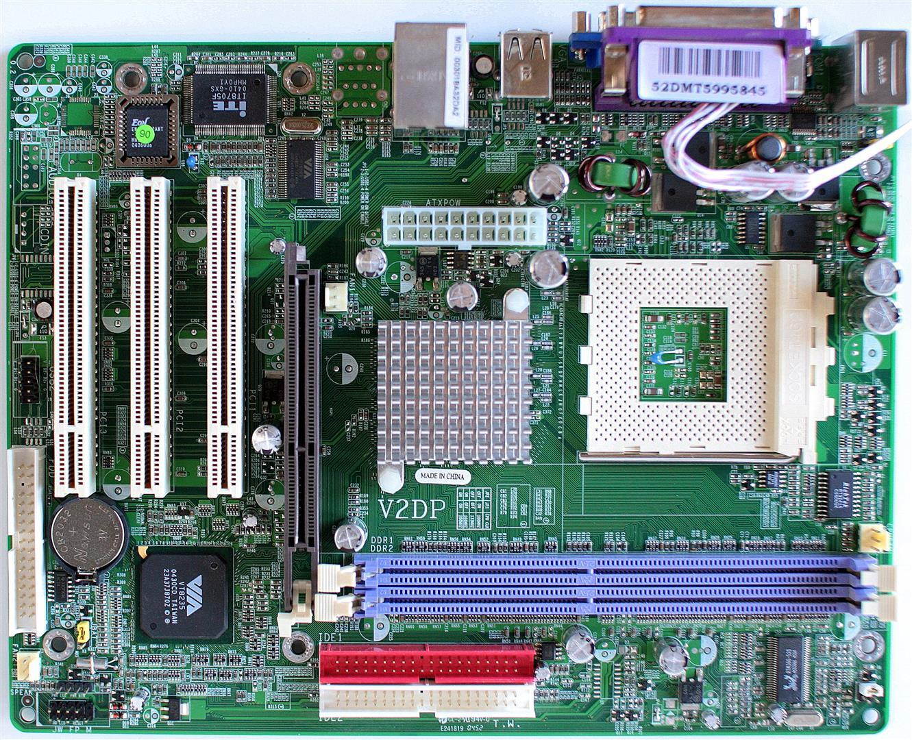 MB SKT 462, VIA KM266 PRO. VIDEO/LAN, 3X PCI, AGP