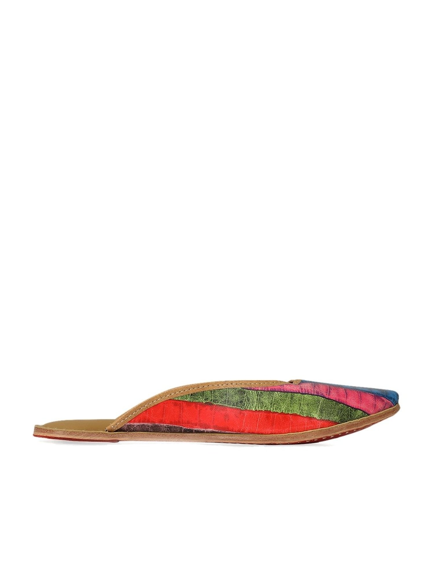 NR by Nidhi Rathi Women's Mulitcolored Mule Shoes