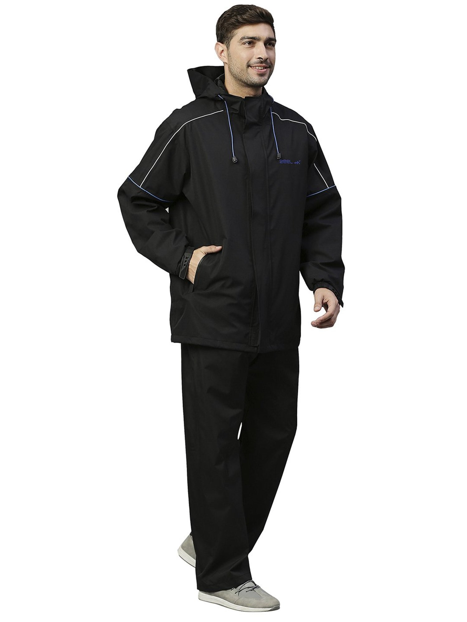 Zeel Black Raincoat Set