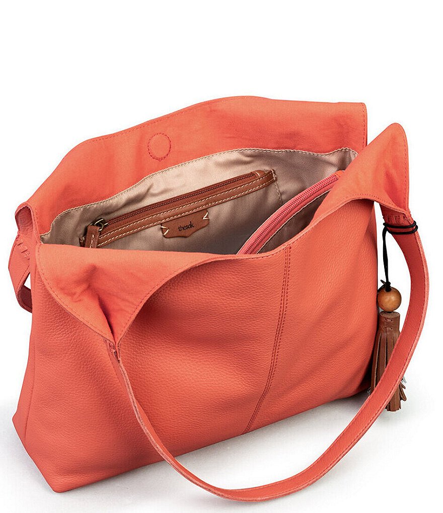 The Sak Huntley Leather Magnetic Snap Hobo Bag