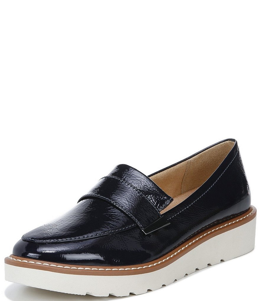 DKNY Eli Leather Logo Hardware Strap Loafers