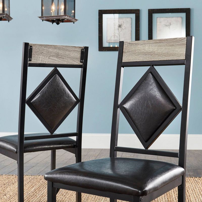5pc Kalinda Dining Set Black - Inspire Q