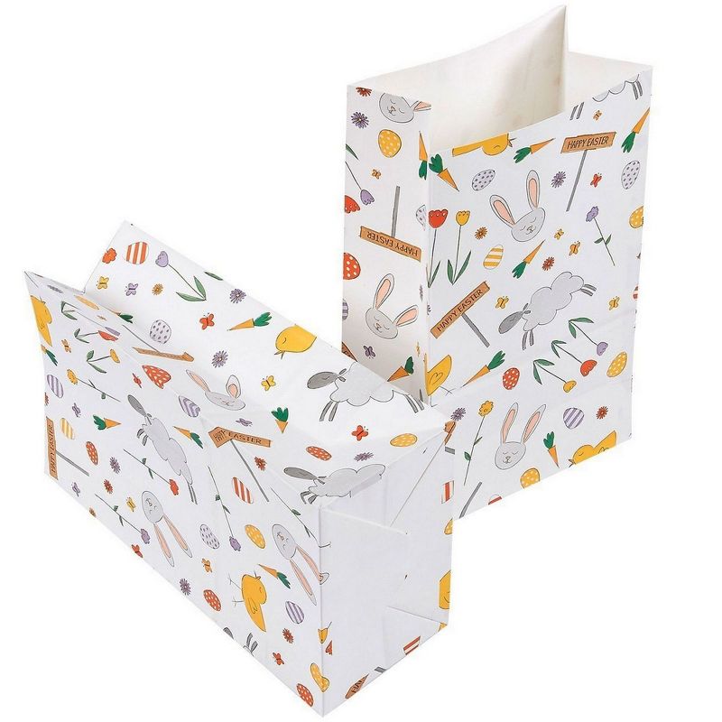 Blue Panda 36-Pack Easter Party Favors Gift Bags, Paper Small Gift Bags, 5 x 9 x 3 in