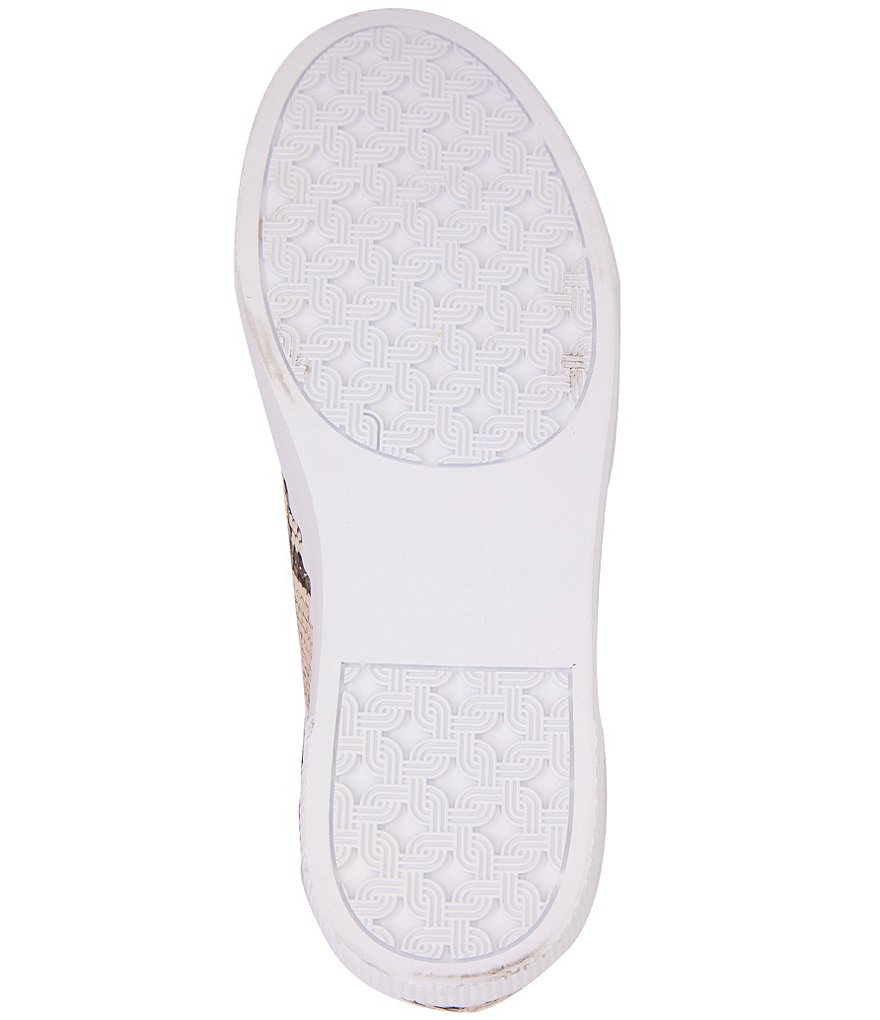 BCBGeneration Lanie Scalloped Snake Print Lace-Up Sneakers