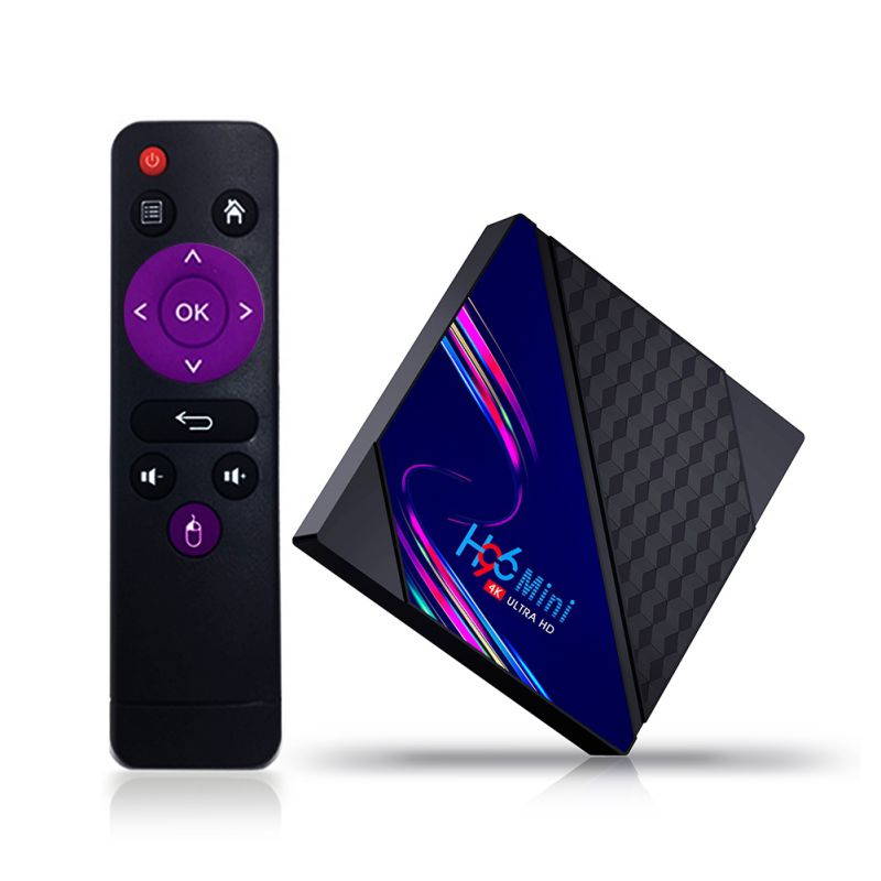 H96 Mini V8 Android 10.0 Smart TV Set Top Box 2GB RAM 16GB ROM Quad Core 4K 2.4GHz WiFi TV Box for Youtube Media Player , US PLUG
