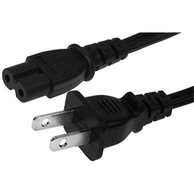 10ft 18 awg 2slot nonpolarized power cord iec320 c7 to nema 115p
