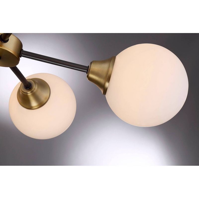 Ceiling Lights Chandelier Oiled Rubbed bronze with Brass accents - Aurora Lighting