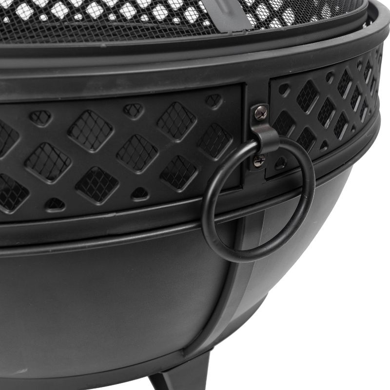 Gable 27" Fire Pit with Cooking Grid - Pleasant Hearth