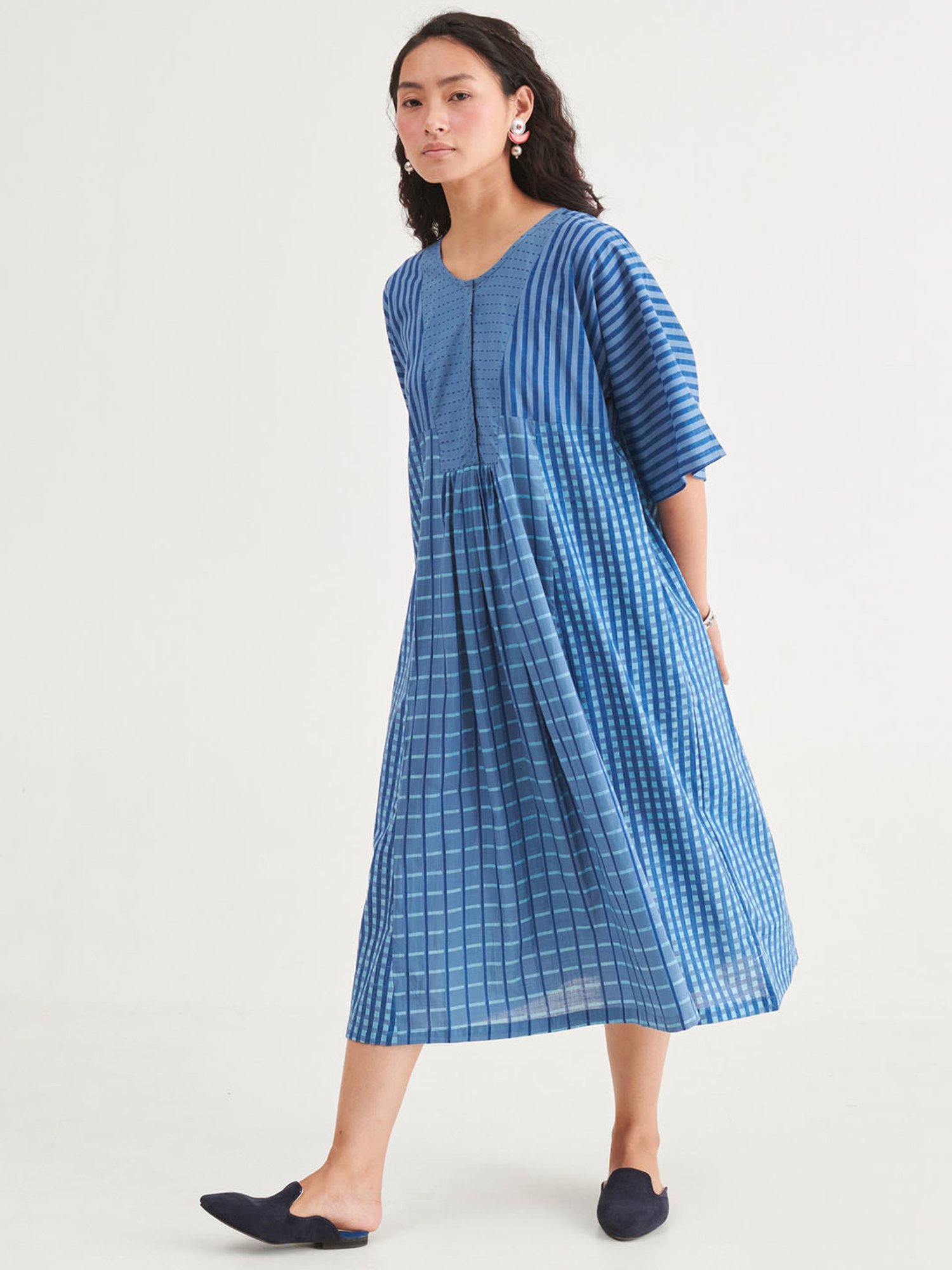 Prakriti Jaipur Indigo Nila Kaftan Dress