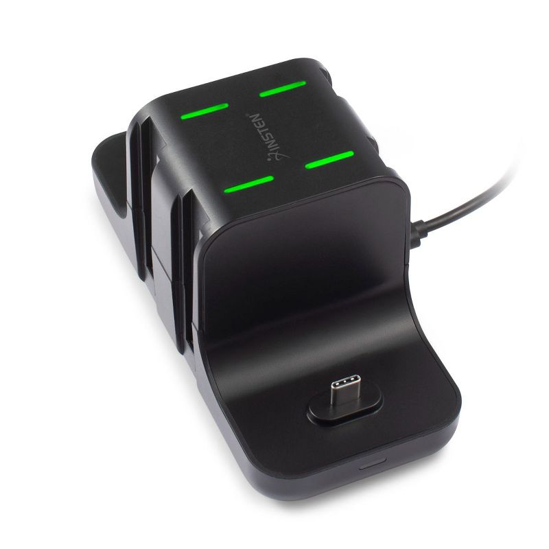 Insten 6-in-1 Charging Station For Nintendo Switch Console, Joycon & Pro Controller, with LED Indicator, Fast USB-C Charger Dock Stand