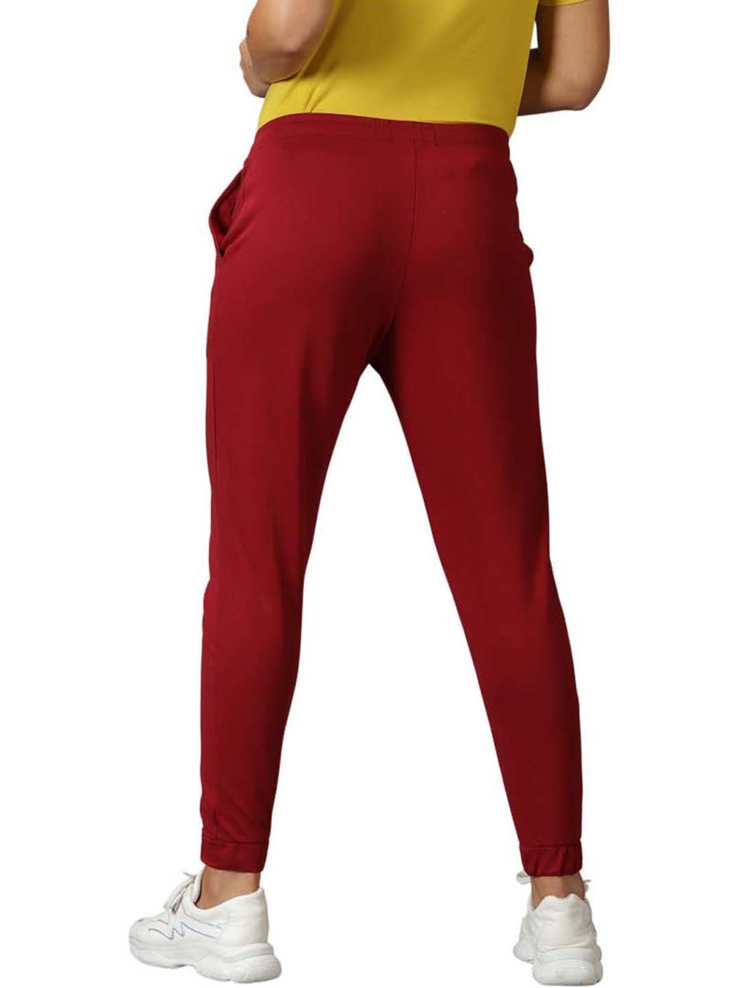 Domin8 Women Digital Print Solid Training Track Pants