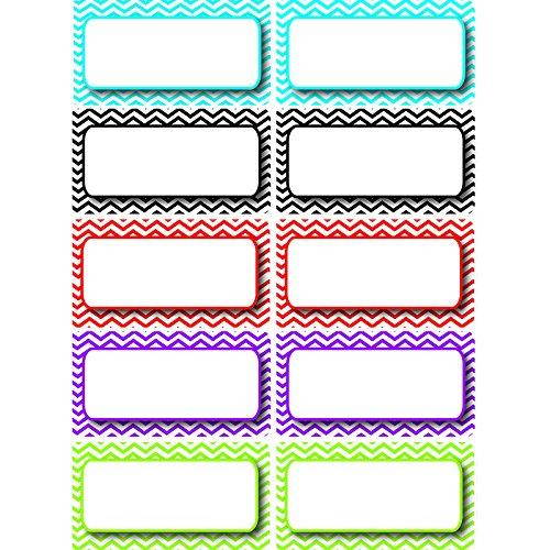 Ashley Chevron Border Die-cut Nameplates