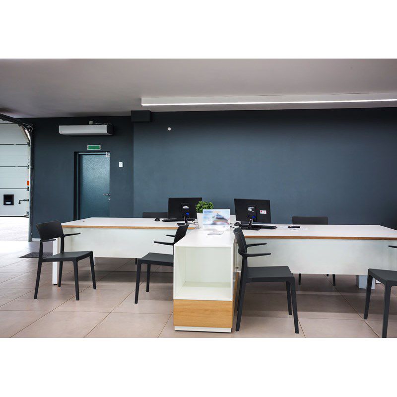 Plus Arm Chair in Black - Set of 2 - Compamia