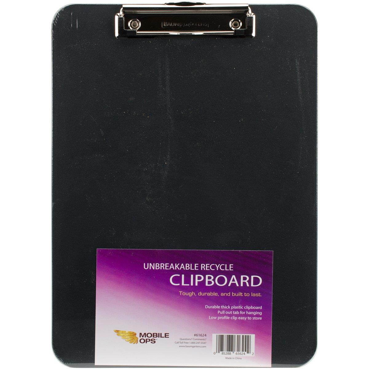 Mobile Ops Unbreakable Recycled Clipboard BLACK (61624)